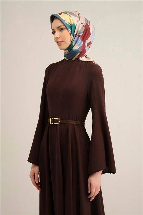 Armine Soyut Desenli Saf İpek Sura Eşarp 9328D 50