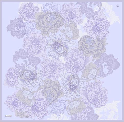 Armine Çiçek Desenli Saf İpek Sura Eşarp 9330D 82 