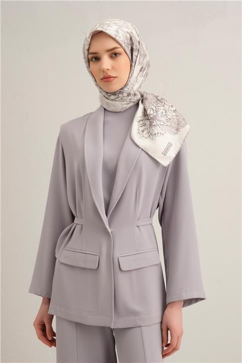 Armine Çiçek Desenli Saf İpek Sura Eşarp 9330D 84