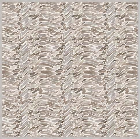Armine Soyut Desenli Saf İpek Twill Eşarp 9335D 88 