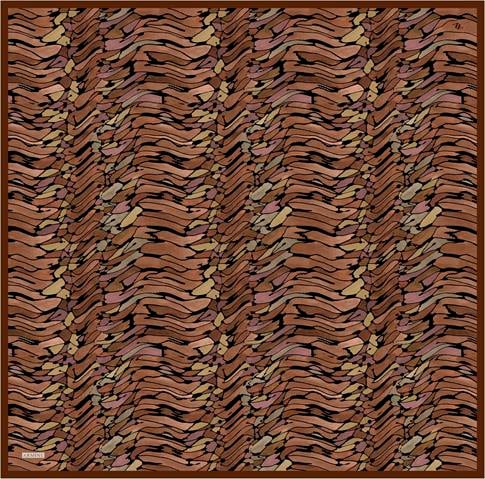 Armine Soyut Desenli Saf İpek Sura Eşarp 9335D 52