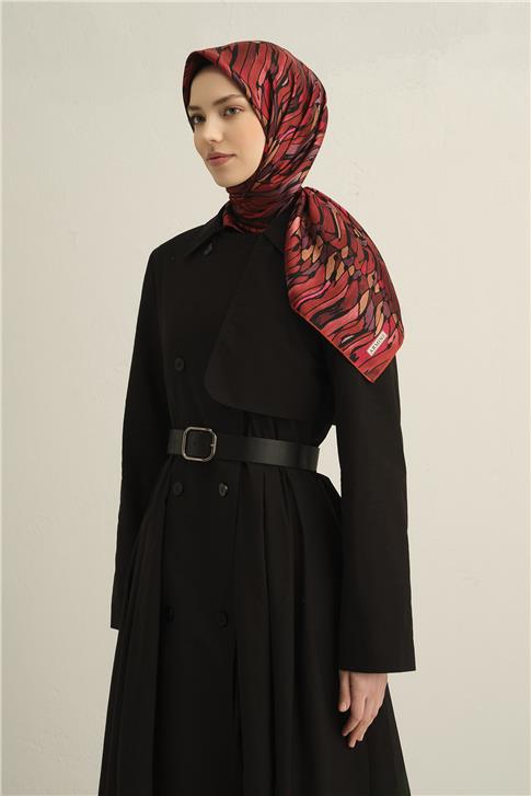 Armine Soyut Desenli Saf İpek Sura Eşarp 9335D 53
