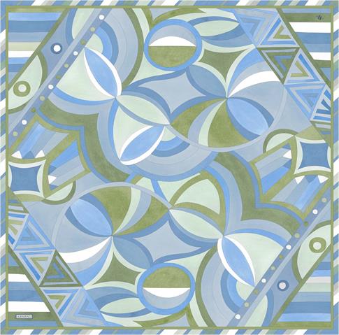 Armine Geometrik Desenli Saf İpek Sura Eşarp 9336D 51