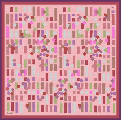 Armine Geometrik Desenli Saf İpek Sura Eşarp 9341D 51