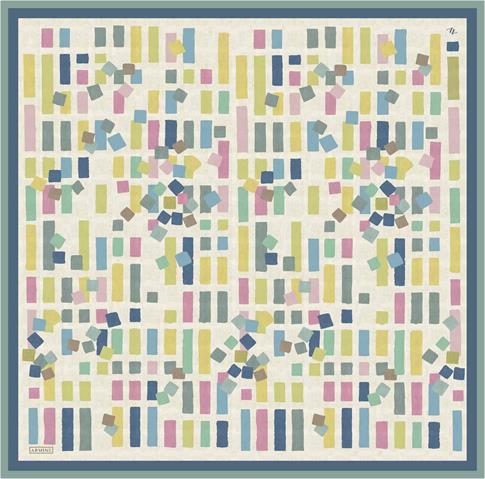 Armine Geometrik Desenli Saf İpek Sura Eşarp 9341D 81