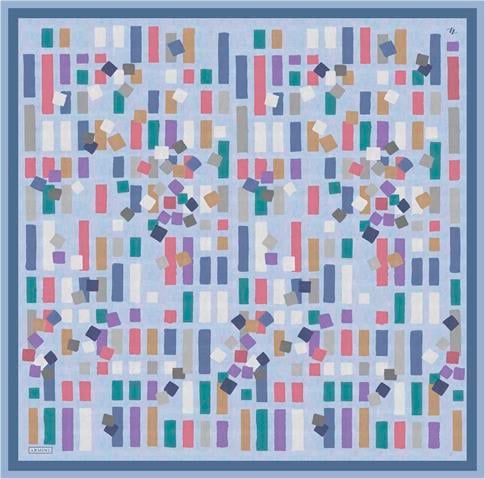 Armine Geometrik Desenli Saf İpek Sura Eşarp 9341D 83