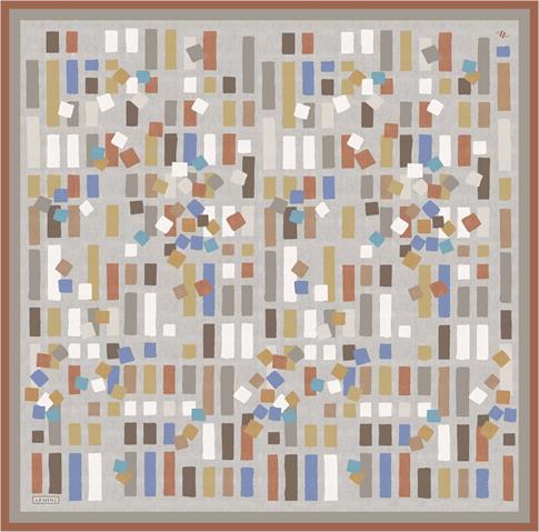 Armine Çiçek Desenli İpek Sura Eşarp 9341 02