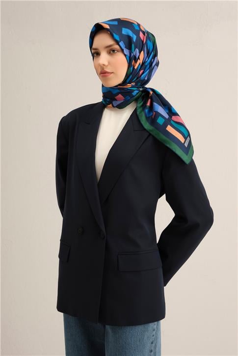 Armine Çiçek Desenli İpek Sura Eşarp 9341 58