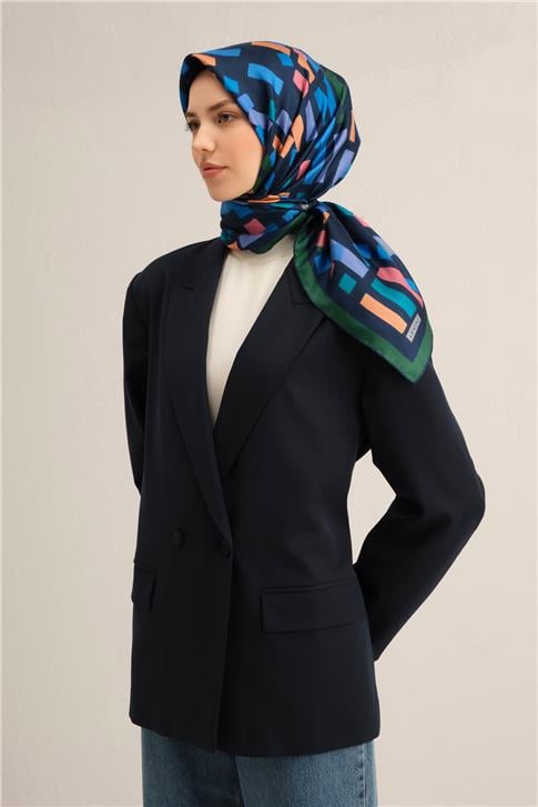 Armine Çiçek Desenli İpek Sura Eşarp 9341 58