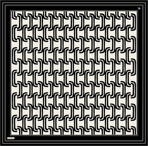 Armine Klasik Desenli Saf İpek Sura Eşarp 9343D 09