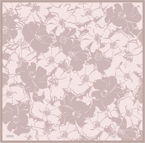 Armine Çiçek Desenli Saf İpek Sura Eşarp 9344D 32