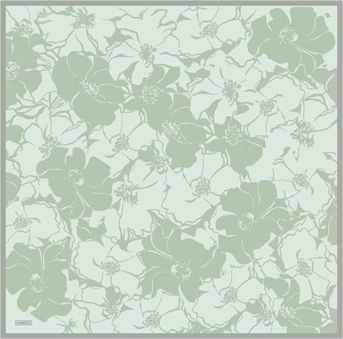 Armine Çiçek Desenli Saf İpek Sura Eşarp 9344D 37