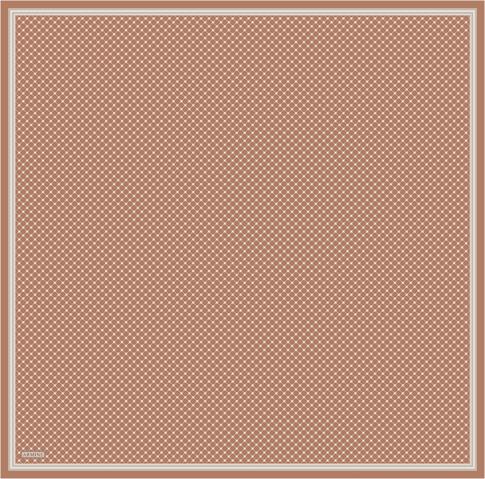 Armine Monogram Desenli Saf İpek Twill Eşarp 9345D 05