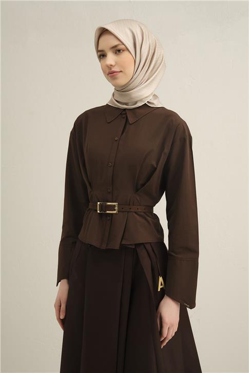 Armine Klasik Desenli Saf İpek Sura Eşarp 9348D 86