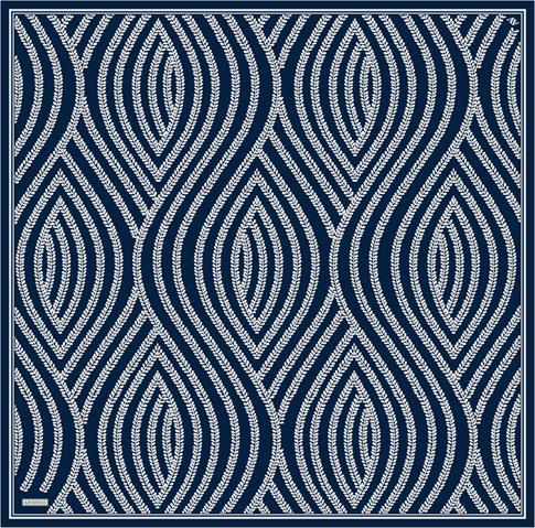 Armine Klasik Desenli Saf İpek Sura Eşarp 9351D 07