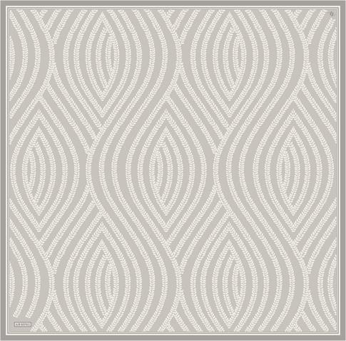 Armine Klasik Desenli Saf İpek Sura Eşarp 9351D 09