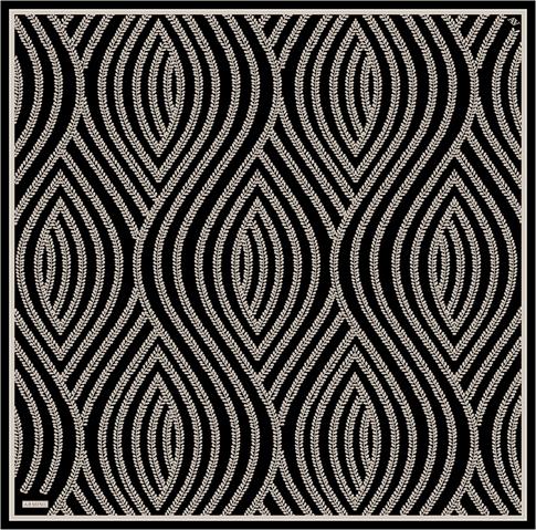 Armine Klasik Desenli Saf İpek Sura Eşarp 9351D 57