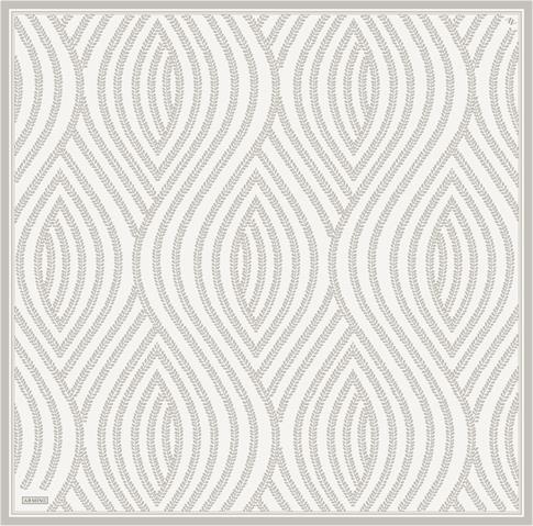 Armine Klasik Desenli Saf İpek Sura Eşarp 9351D 80