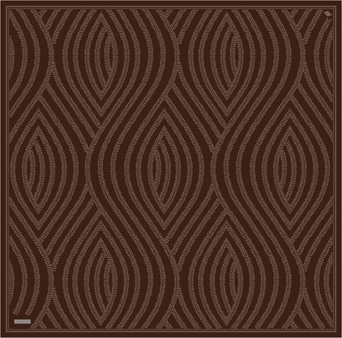 Armine Klasik Desenli Saf İpek Sura Eşarp 9351D 84