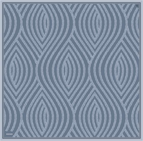 Armine Klasik Desenli Saf İpek Twill Eşarp 9351D 39