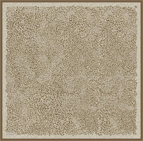 Armine Leopar Desenli Saf İpek Sura Eşarp 9352D 52