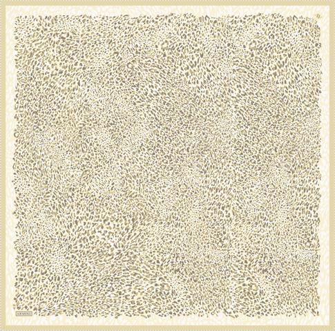 Armine Leopar Desenli Saf İpek Twill Eşarp 9352D 34