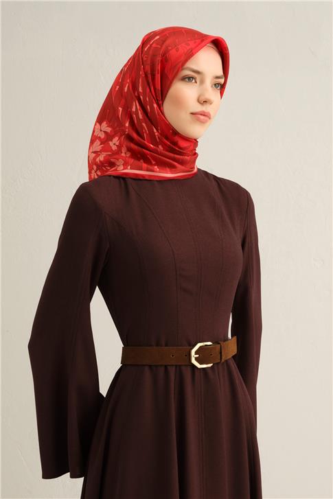 Armine Çiçek Desenli Saf İpek Sura Eşarp 9353D 34