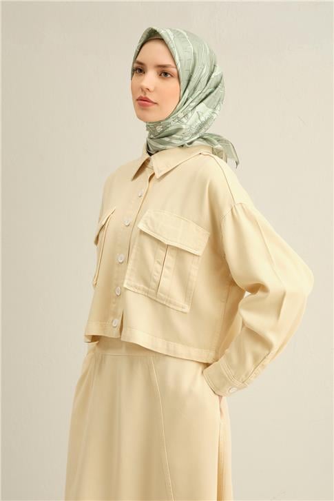 Armine Çiçek Desenli Saf İpek Sura Eşarp 9353D 38