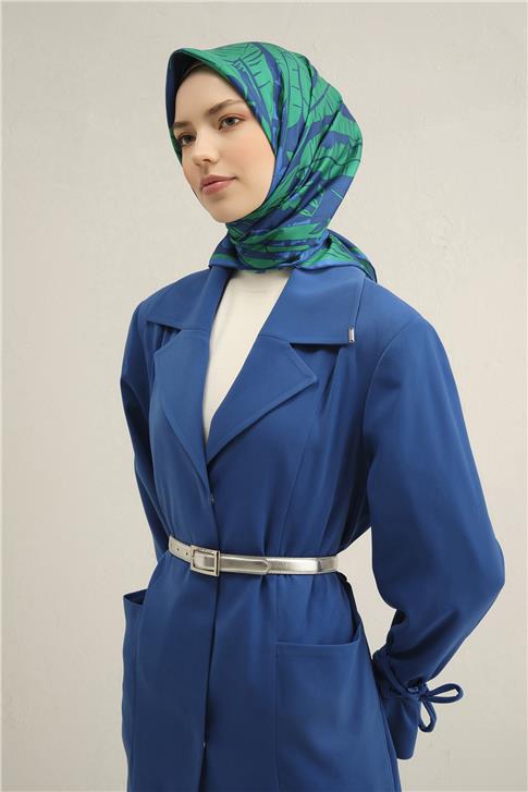 Armine Çiçek Desenli Saf İpek Sura Eşarp 9353D 57