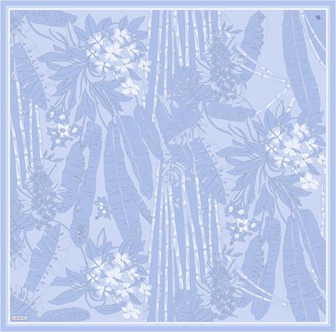 Armine Çiçek Desenli Saf İpek Twill Eşarp 9353D 37