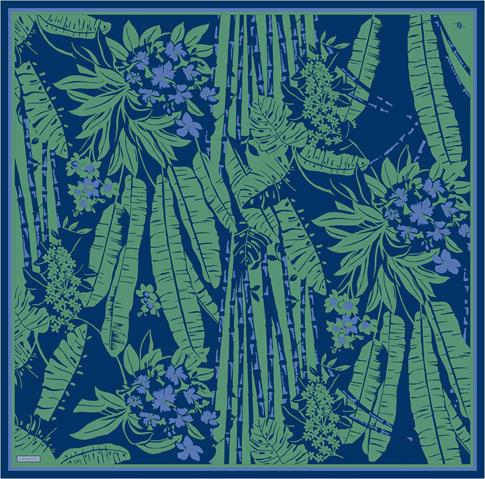 Armine Çiçek Desenli Saf İpek Twill Eşarp 9353D 57