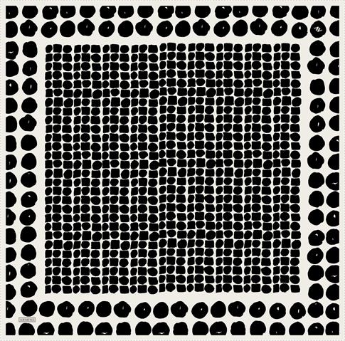 Armine Geometrik Desenli Saf İpek Twill Eşarp 9354D 80