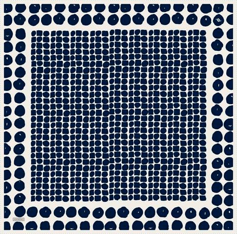 Armine Geometrik Desenli Saf İpek Twill Eşarp 9354D 81