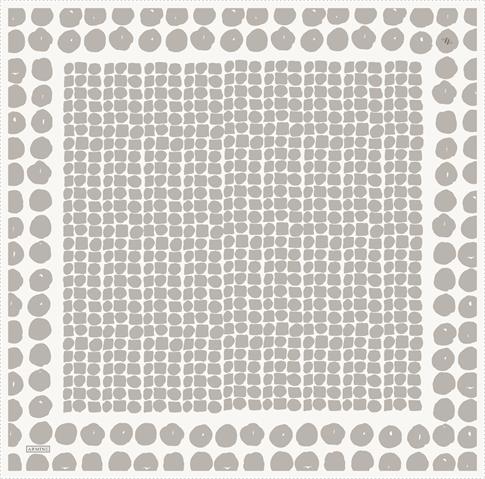 Armine Geometrik Desenli Saf İpek Twill Eşarp 9354D 83