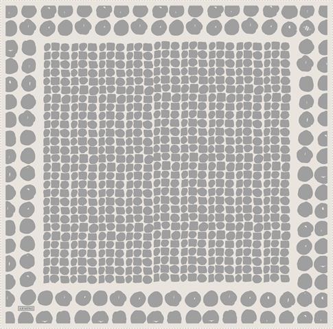 Armine Geometrik Desenli Saf İpek Twill Eşarp 9354D 84