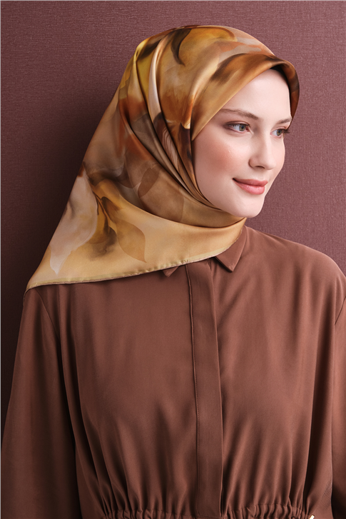 Armine Saf İpek Twill Eşarp 9603D 84 