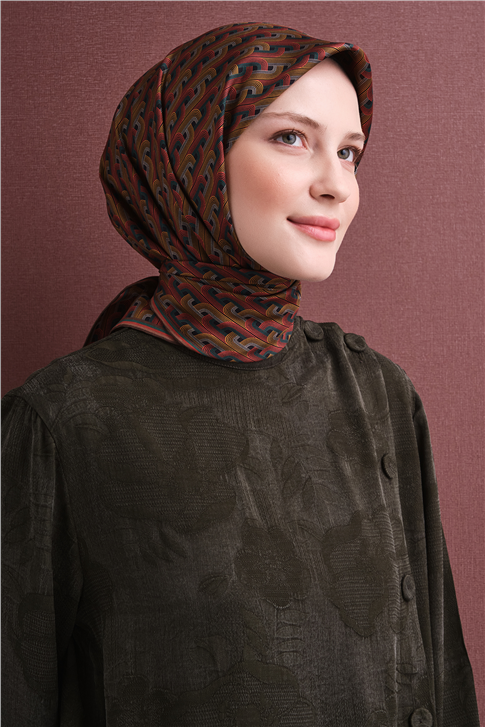 Armine Saf İpek Twill Eşarp 9604D 80 