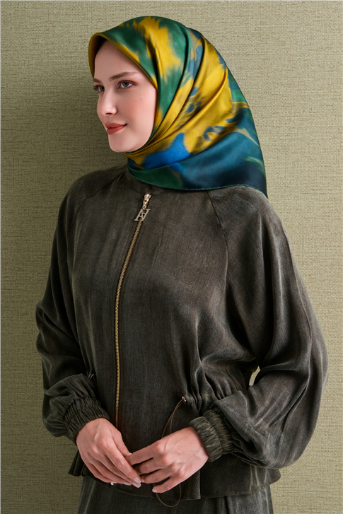 Armine Saf İpek Twill Eşarp 9606D 53 