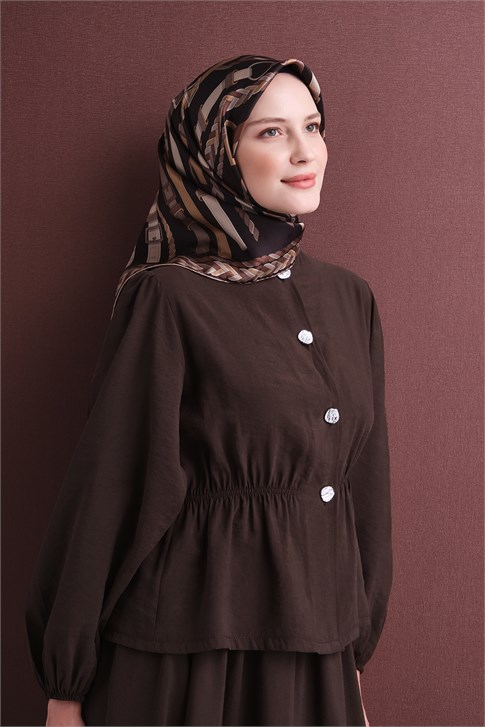 Armine Jakarlı İpek Eşarp 9607D 01 