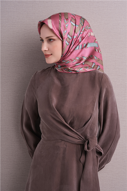 Armine Jakarlı İpek Eşarp 9607D 06 