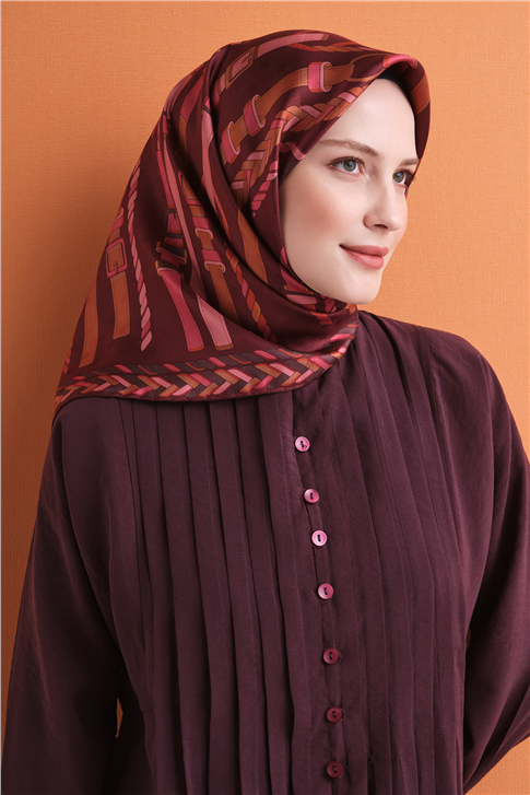 Armine Jakarlı İpek Eşarp 9607D 07 