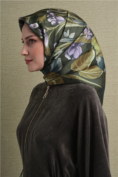 Armine Jakarlı İpek Eşarp 9608D 11 