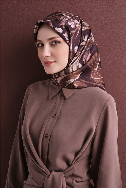 Armine Jakarlı İpek Eşarp 9608D 50 