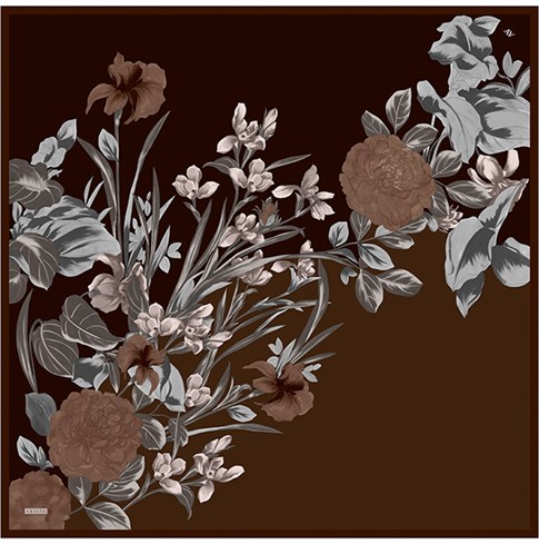 Armine Jakarlı İpek Eşarp 9608D 57 