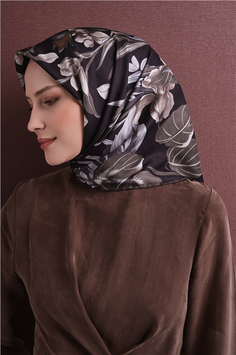 Armine Jakarlı İpek Eşarp 9608D 57 