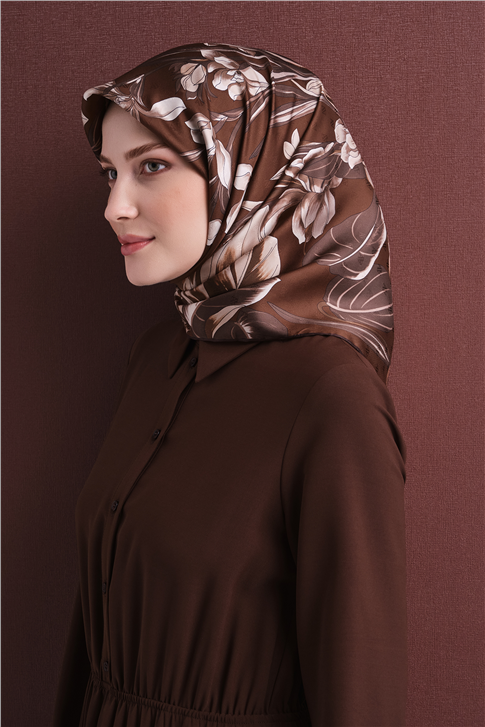 Armine Jakarlı İpek Eşarp 9608D 80 
