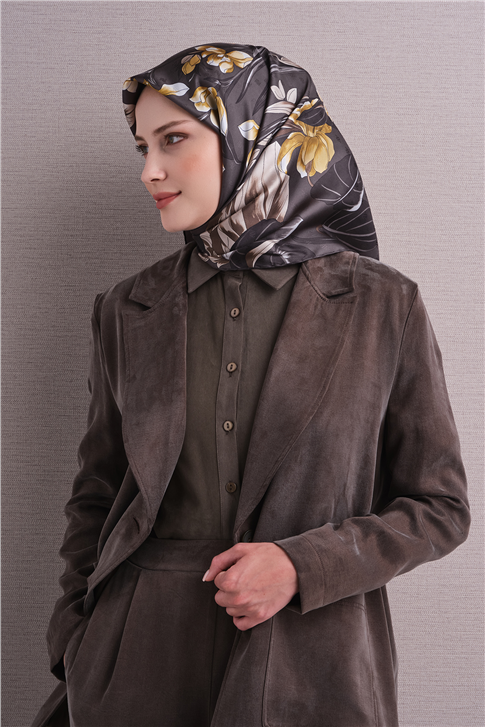 Armine Jakarlı İpek Eşarp 9608D 83 