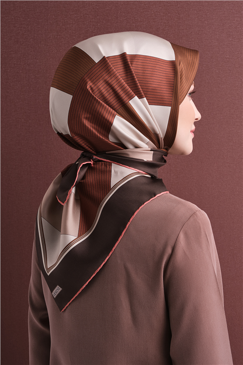 Armine Saf İpek Twill Eşarp 9610D 83 