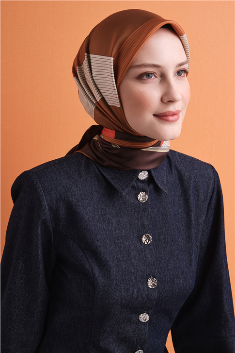 Armine Saf İpek Twill Eşarp 9610D 86 