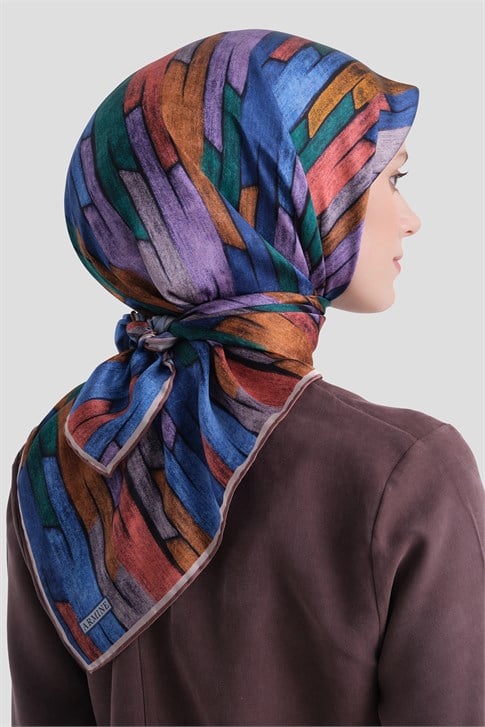 Armine Saf İpek Twill Eşarp 9612D 53 